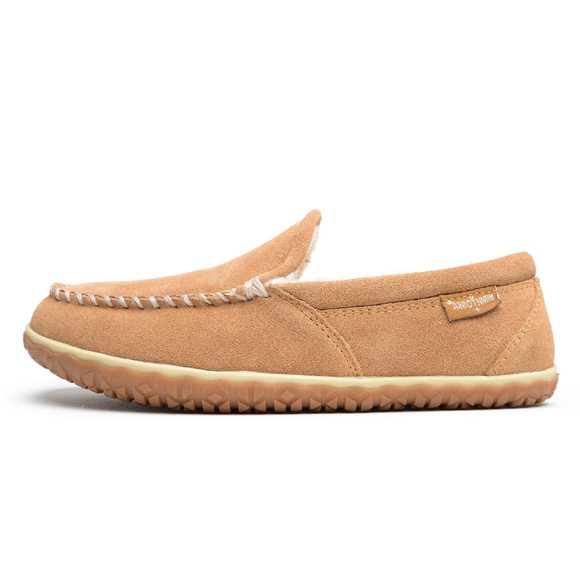 MINNETONKA MENS TILDEN MOCCASIN SLIPPERS, CINNAMON, SIZE 10 - Picture 1 of 6